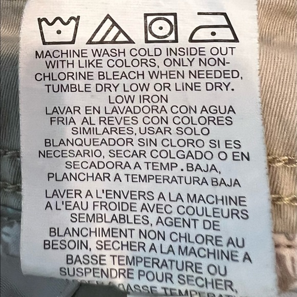 Lee Mid Rise Fit size 14 Medium in Khaki color shorts with 10” rise RN #130273. - Picture 7 of 7